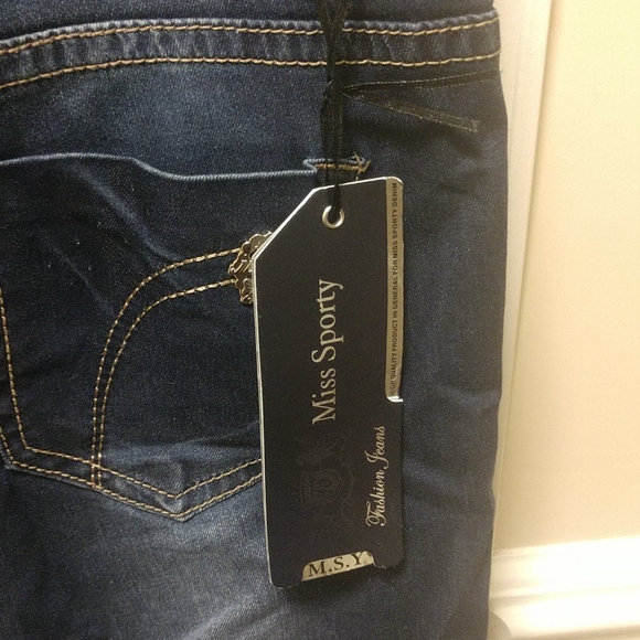 Denim stretch jumpsuit - Picture 8 of 10